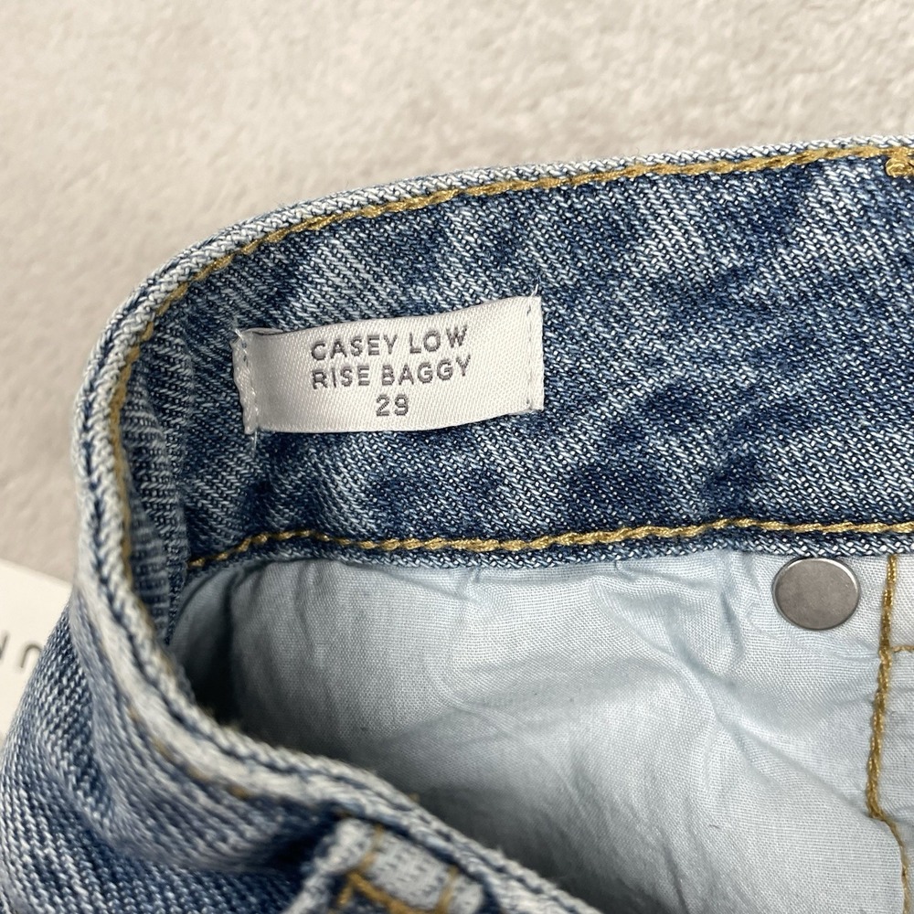 Pacsun Casey‎ Low Rise Baggy Jeans Womens 32x31 Blue Wide Leg Y2K Skater NEW - Picture 11 of 12